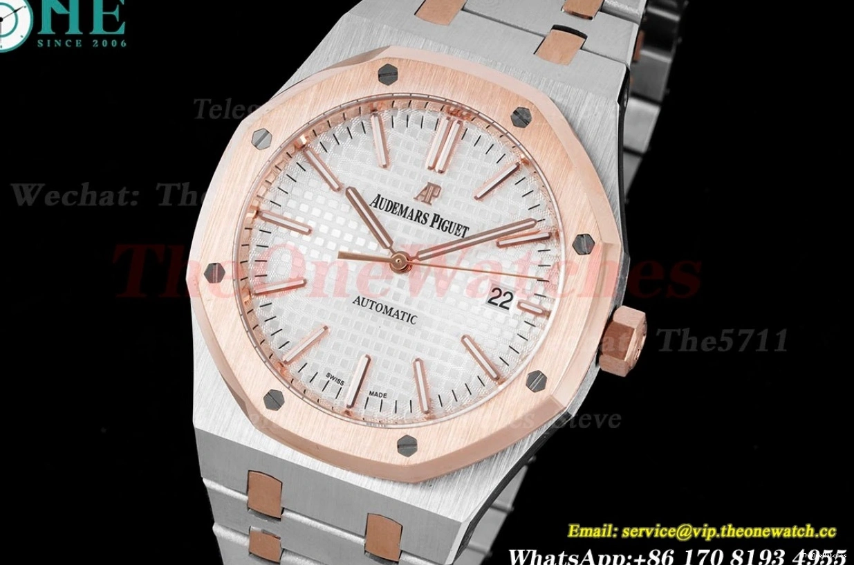 Oak RG 15400 Royal A3120 Textured White 41mm BF SS Dial 1218